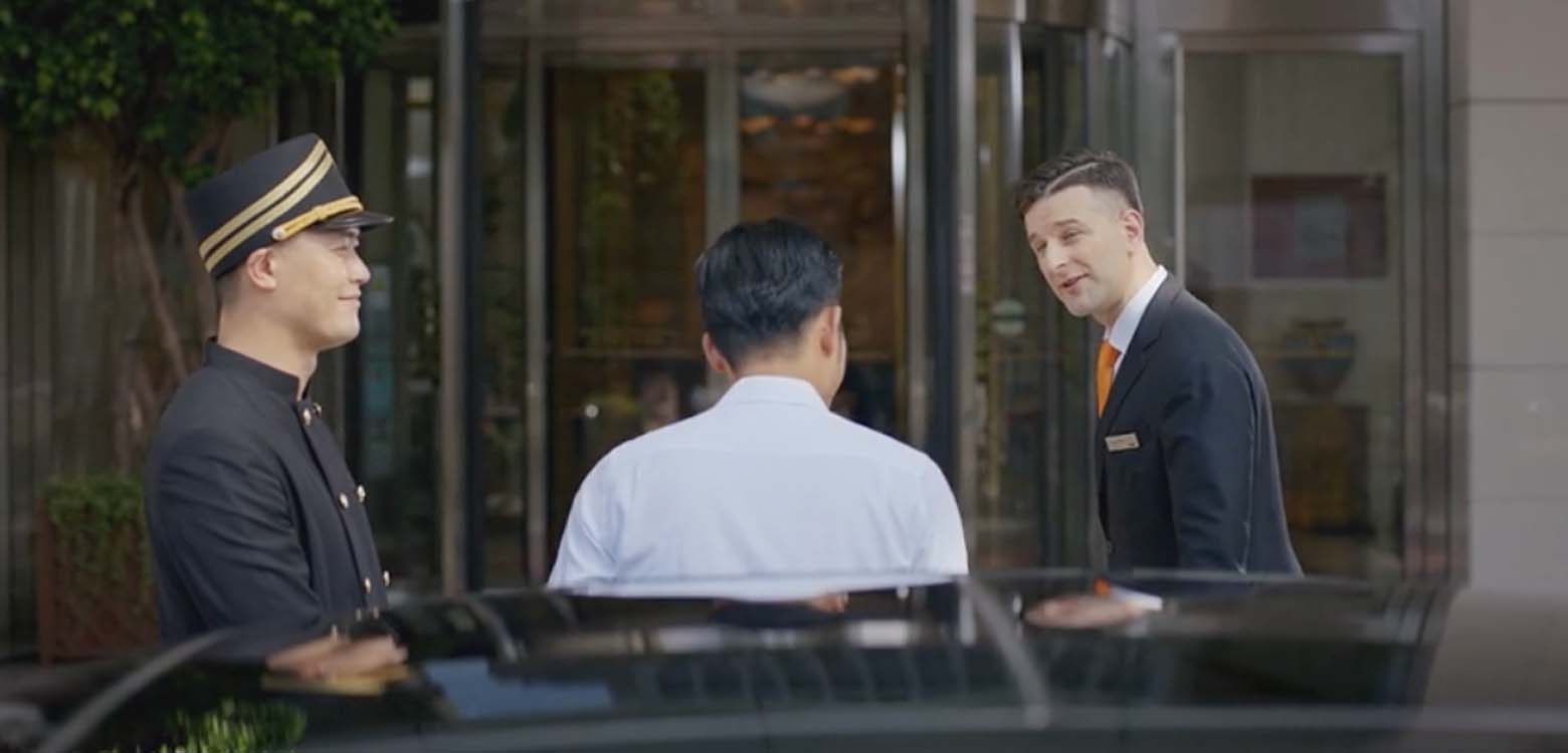 酒店大堂接待